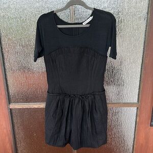 See By Chloe Black mini dress Italian size 40 Us size 4.